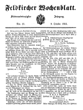 Feldkircher Wochenblatt