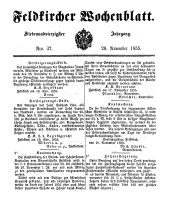 Feldkircher Wochenblatt