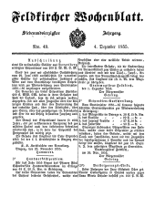 Feldkircher Wochenblatt