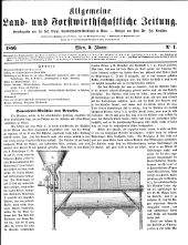 Allgemeine land- und forstwirthschaftliche Zeitung