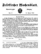 Feldkircher Wochenblatt