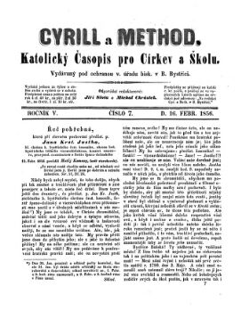 Cyrill a Method cilli Katolicky casopis pro cirkev a skolu