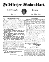 Feldkircher Wochenblatt