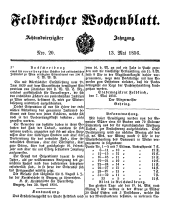 Feldkircher Wochenblatt