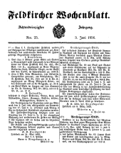 Feldkircher Wochenblatt