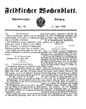 Feldkircher Wochenblatt