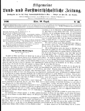 Allgemeine land- und forstwirthschaftliche Zeitung