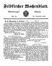 Feldkircher Wochenblatt