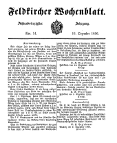 Feldkircher Wochenblatt