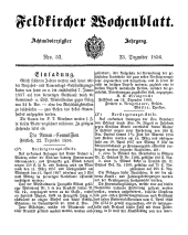 Feldkircher Wochenblatt