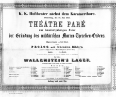 Theaterzettel (Oper und Burgtheater in Wien)