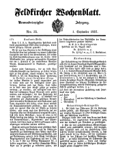 Feldkircher Wochenblatt