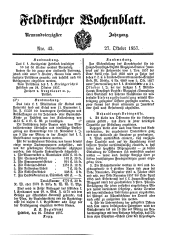 Feldkircher Wochenblatt