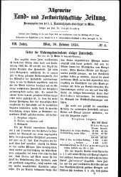 Allgemeine land- und forstwirthschaftliche Zeitung