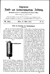 Allgemeine land- und forstwirthschaftliche Zeitung