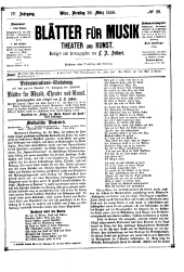 Blätter für Musik, Theater und Kunst