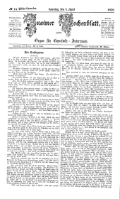 Znaimer Wochenblatt
