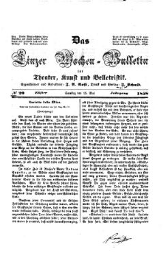 Wochenbulletin der Linzer Bühne