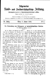 Allgemeine land- und forstwirthschaftliche Zeitung