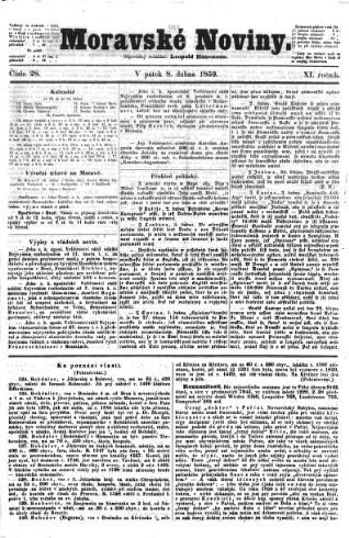 Morawske Nowiny (Noviny). (Mährische Zeitung.)