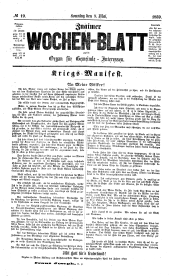 Znaimer Wochenblatt