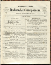 Oesterreichische Buchhändler-Correspondenz