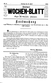 Znaimer Wochenblatt