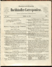 Oesterreichische Buchhändler-Correspondenz