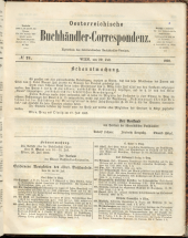 Oesterreichische Buchhändler-Correspondenz