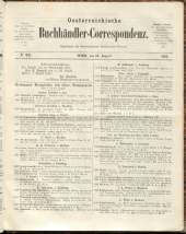 Oesterreichische Buchhändler-Correspondenz