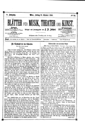 Blätter für Musik, Theater und Kunst