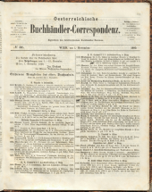 Oesterreichische Buchhändler-Correspondenz