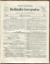 Oesterreichische Buchhändler-Correspondenz