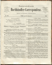 Oesterreichische Buchhändler-Correspondenz