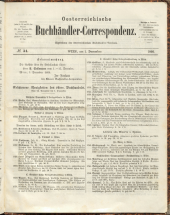 Oesterreichische Buchhändler-Correspondenz