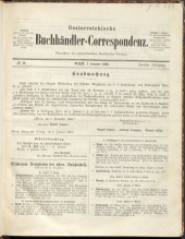 Oesterreichische Buchhändler-Correspondenz