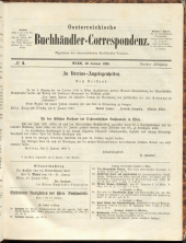 Oesterreichische Buchhändler-Correspondenz