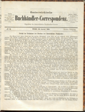 Oesterreichische Buchhändler-Correspondenz