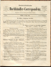 Oesterreichische Buchhändler-Correspondenz