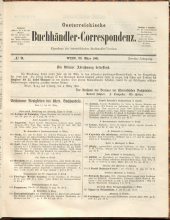 Oesterreichische Buchhändler-Correspondenz