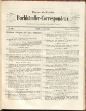 Oesterreichische Buchhändler-Correspondenz