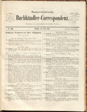 Oesterreichische Buchhändler-Correspondenz