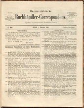 Oesterreichische Buchhändler-Correspondenz