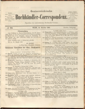 Oesterreichische Buchhändler-Correspondenz