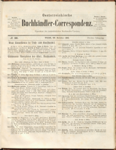 Oesterreichische Buchhändler-Correspondenz