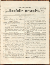 Oesterreichische Buchhändler-Correspondenz