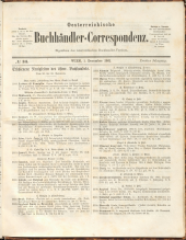 Oesterreichische Buchhändler-Correspondenz