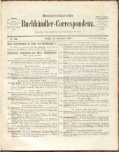 Oesterreichische Buchhändler-Correspondenz