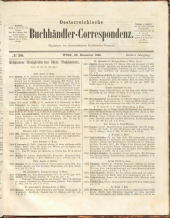 Oesterreichische Buchhändler-Correspondenz