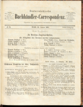 Oesterreichische Buchhändler-Correspondenz